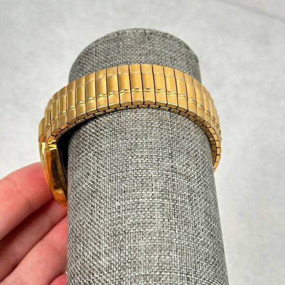 Armiton Watch Mens 35mm Day Date White Dial Gold Tone Expansion New Battery - Picture 5 of 11